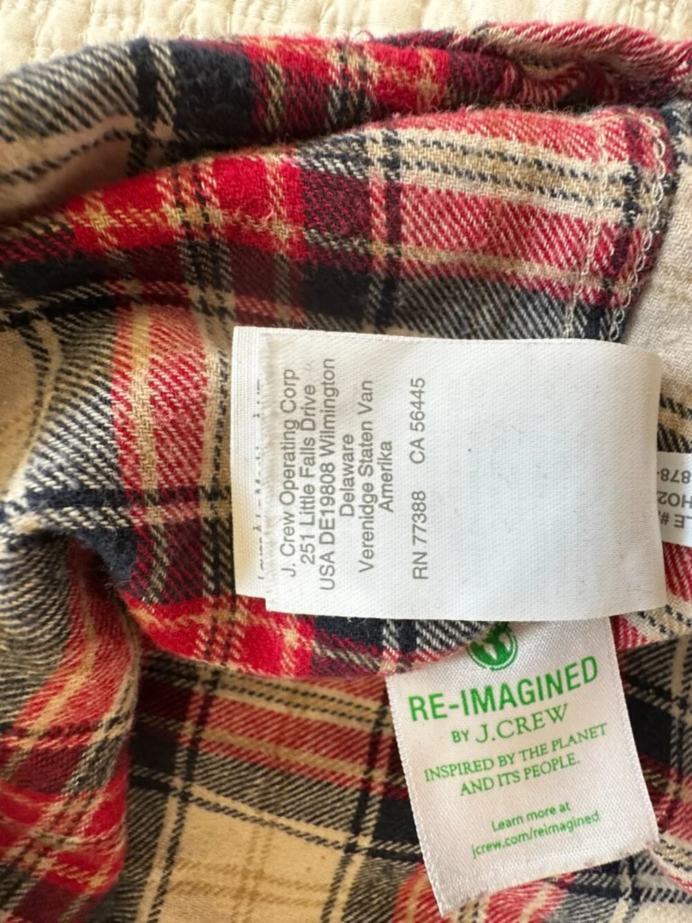 J. Crew Men's Size L Flannel Button Down